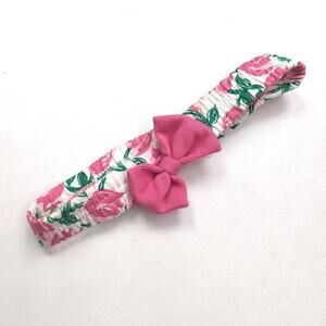 Vintage Floral Bow Headband